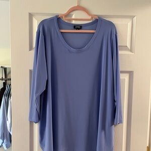 Jones New York Lavender Scoop Neck Tunic